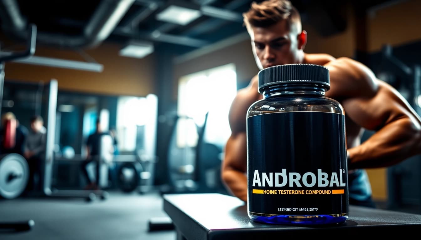 Androbal Testosterone Compound helps athletes build muscle and enhance performance in fitness training.