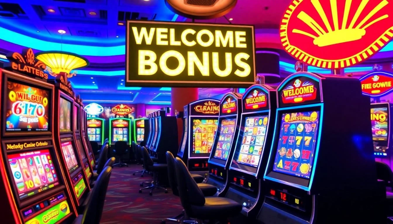 Discover exciting casino bonus ohne einzahlung offers with lively slot machines and vibrant gaming ambience.