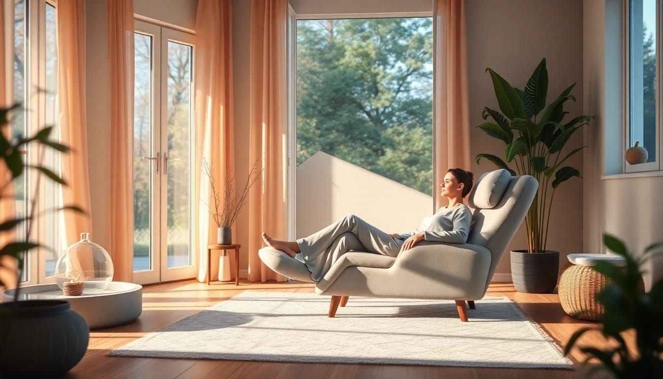Experience transformative Hypnose Bremen in a serene therapy session with a comforting ambiance.
