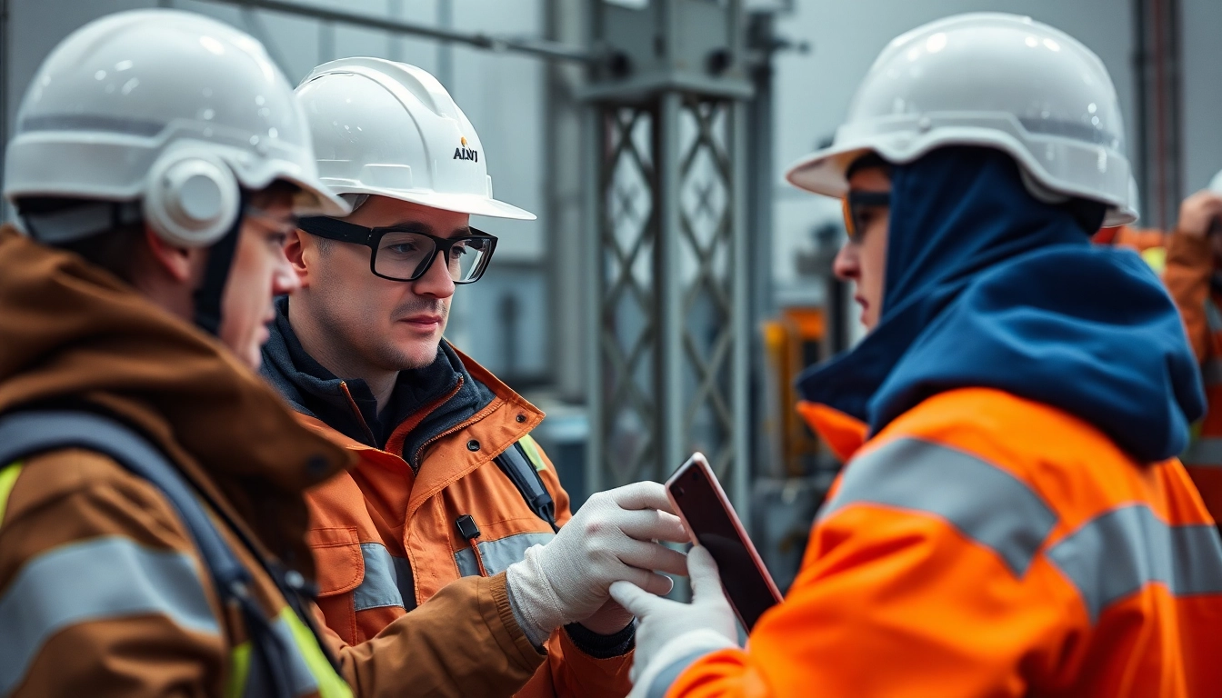 Fachleute führen eine DGUV V3 Prüfung zur Sicherheit elektrischer Geräte durch, um Gefahren am Arbeitsplatz zu minimieren.