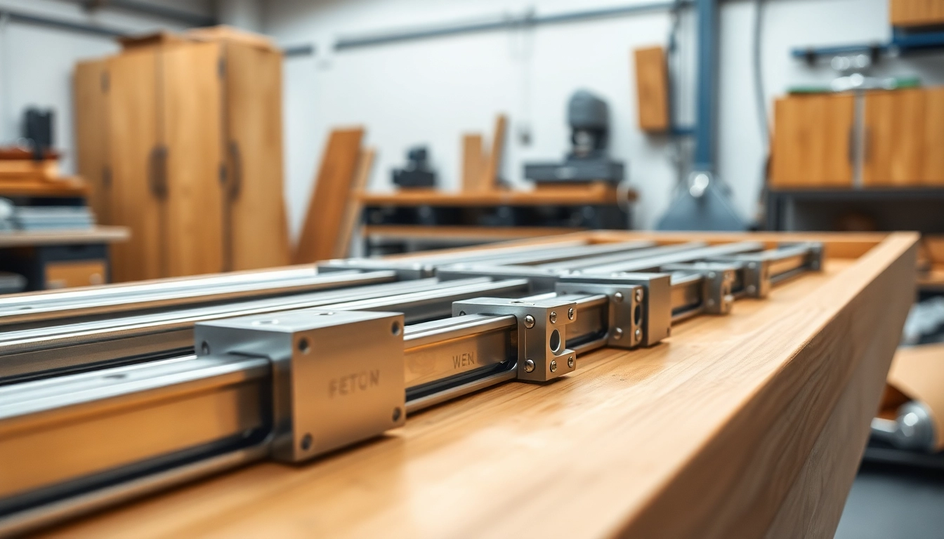 Hochwertige Drawer Slides Wholesale in einer modernen Werkstattansicht, die Qualität zeigen.
