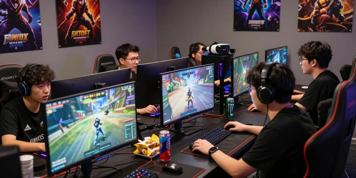 Friends enjoying a competitive gaming session centered on rokok88 in a vibrant, energized setup.
