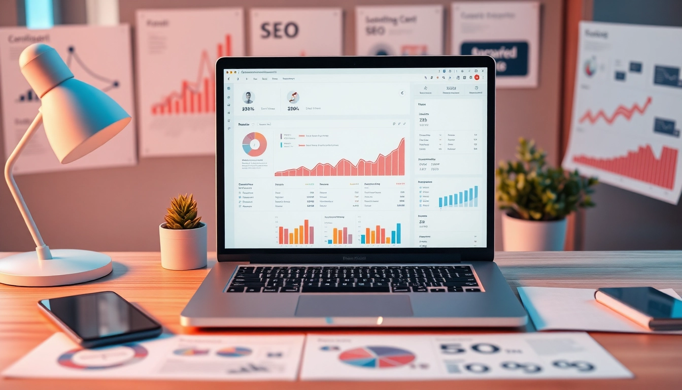 Visualisierung der effektiven SEO-Ranking Strategien in einem modernen Arbeitsumfeld.