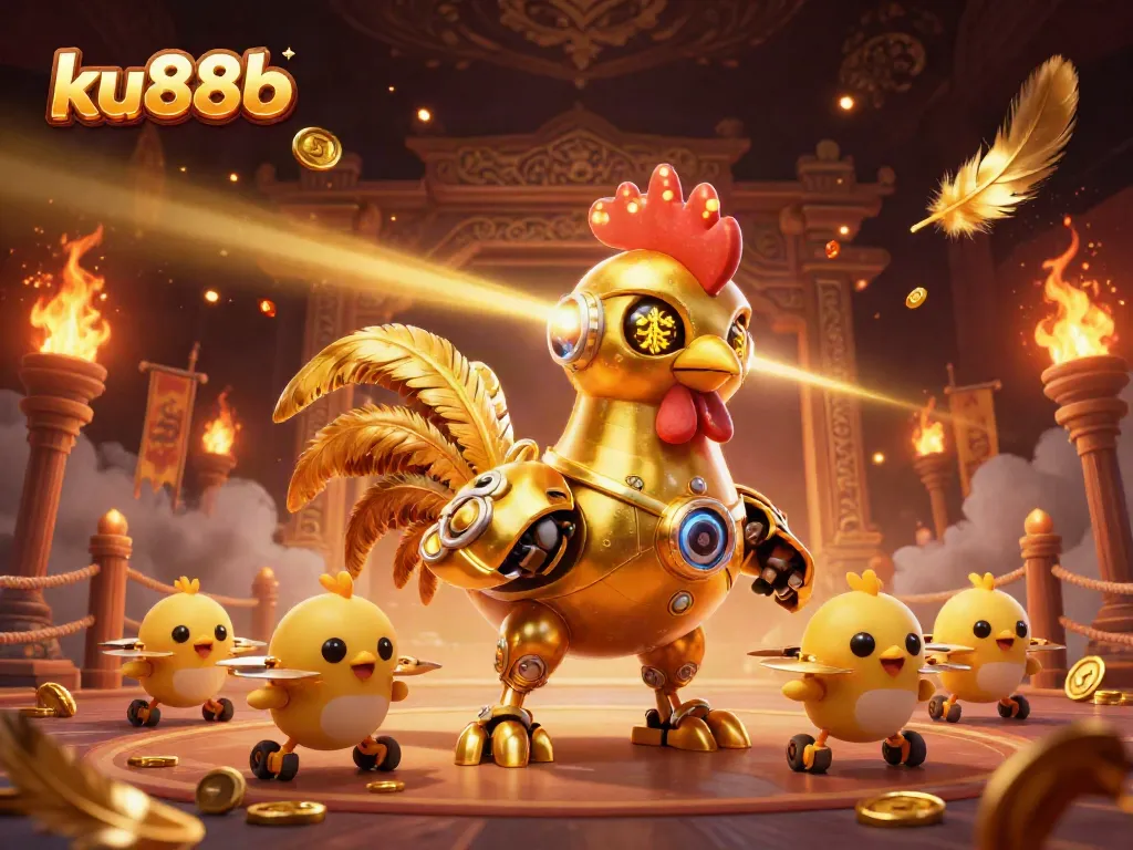 Experience the excitement of ku88b with dynamic gaming elements and vibrant designs in an action-packed casino scene.