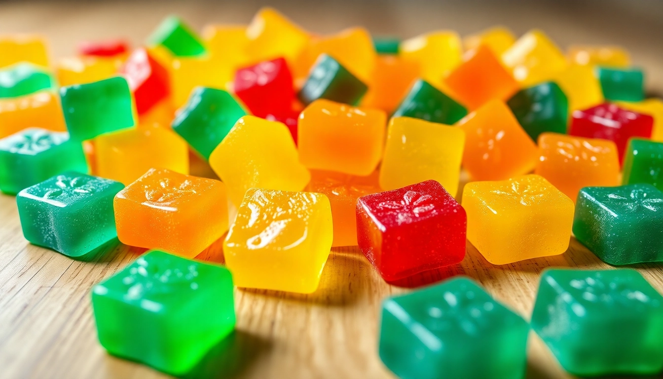 Enjoy tasty edibles gummibärchen featuring vibrant colors and a chewy texture for a fun cannabis experience.