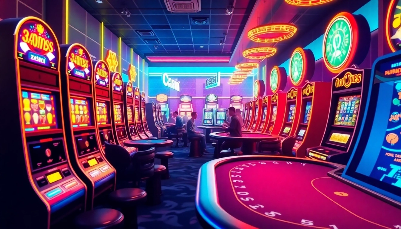 Experience thrilling gameplay at casinos ohne gewinnlimit with vibrant slot machines and poker tables.