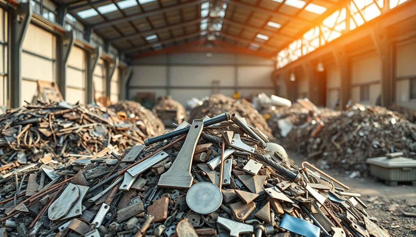 Schrotthändler Oberhausen lädt Altmetalle auf einem Schrottplatz ab und zeigt nachhaltige Recyclingprozesse.