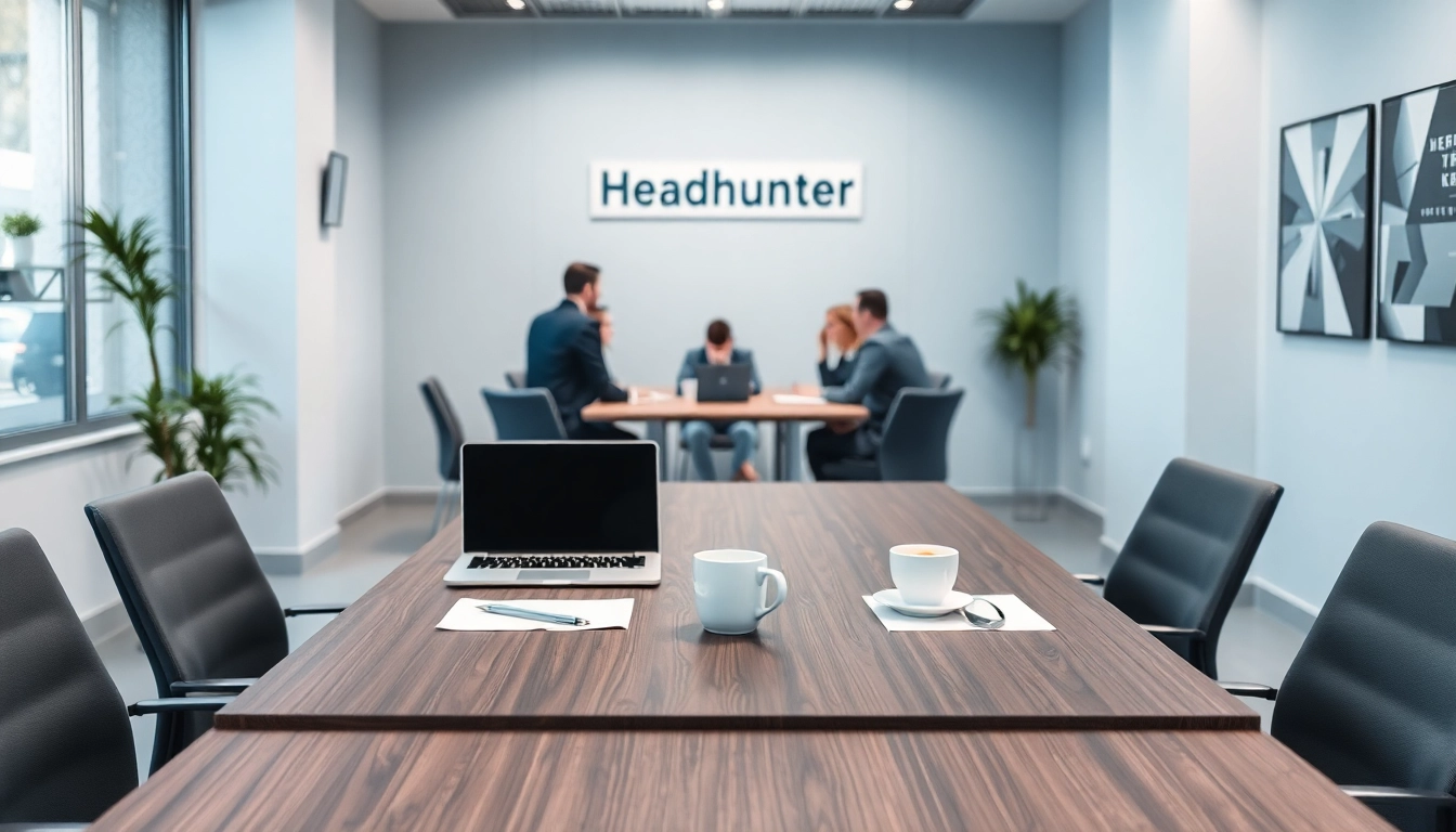 Headhunter Saarbrücken-Professionelles Büro mit Laptop und Notizen