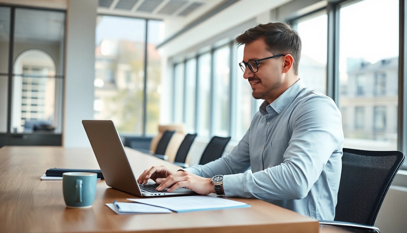 Headhunter Frankfurt bewerten Lebensläufe in einem modern ausgestatteten Büro.