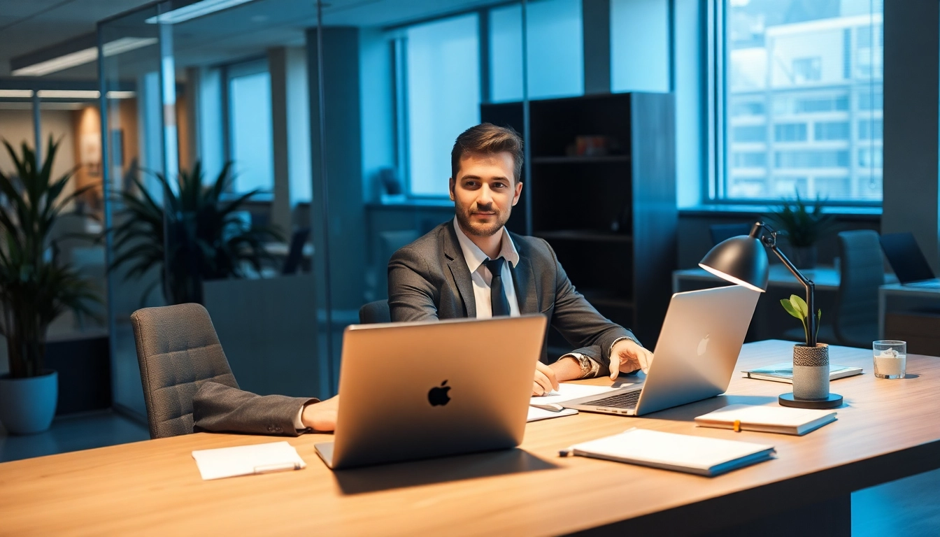 Der Headhunter Agentur Berater analysiert Kandidaten in einem modernen Büro.