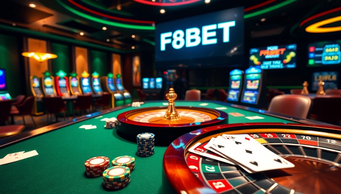 Experience thrilling gameplay at https://f8bet.dental/ with vibrant casino tables and exciting games.