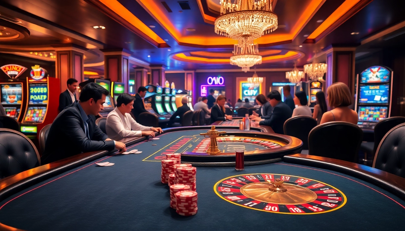 Experience the thrill of winning at https://topclub.website/ with an elegant casino scene featuring blackjack and roulette.