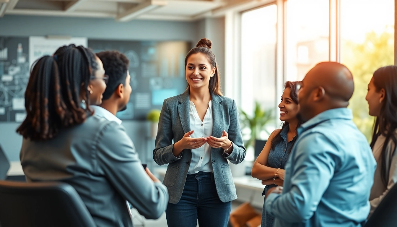 Headhunter IT berät Fachkräfte in einem modernen Büro.