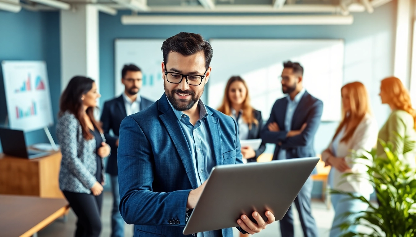 Headhunter IT facilitates recruitment in a modern office environment.