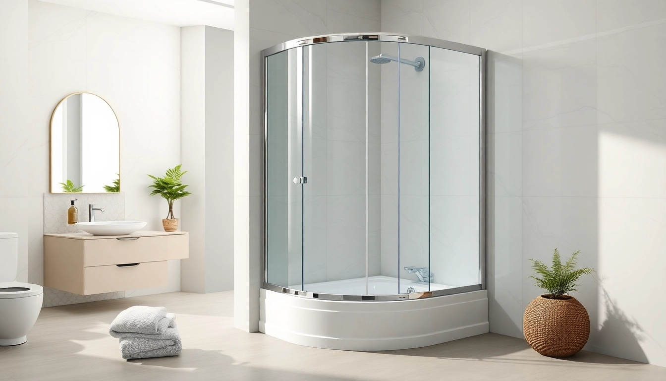 Entdecken Sie die duschkabine 80x80 eckeinstieg in einem modernen Badezimmer gestaltet.